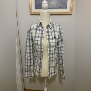 Abercrombie & Fitch Gray Plaid Shirt